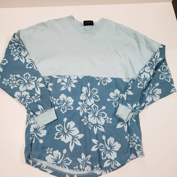 Spirit Jersey Tops - Spirit Jersey Long sleeve Hibiscus Tee Size Extra Small